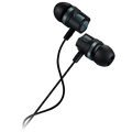 CANYON Stereo earphones with microphone, 1.2M, dark gray