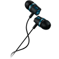 CANYON Stereo earphones with microphone, 1.2M, green