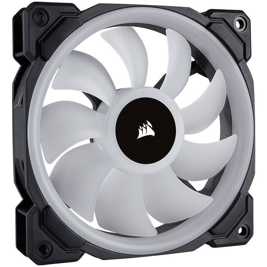 Corsair LL Series, LL120 RGB, 120mm Dual Light Loop RGB LED PWM Fan, 3 Fan Pack with Lighting Node PRO
