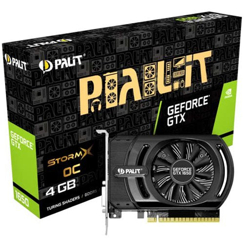VC Palit nVidia GTX1650 StormX OC 4GB GDDR5 , 128bit, DVI, HDMI, part# NE51650S06G1-1170F