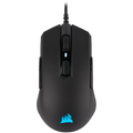Corsair M55 RGB PRO Ambidextrous Multi-Grip Gaming Mouse, Black, Backlit RGB LED, 12400 DPI, Optical (EU version)