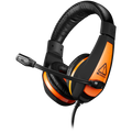 CANYON Star Raider GH-1A, Gaming headset 3.5mm jack with adjustable microphone and volume control, with 2in1 3.5mm adapter, cable 2M, Black, 0.23kg