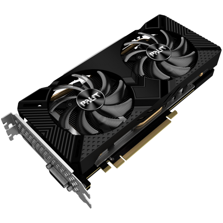 PALIT Video Card NVIDIA GeForce RTX 2060 SUPER dual 8GB GDDR6 256bit, 1650MHz / 14Gbps, DP, HDMI, DVI, 2 slot, 2 fans