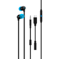 LOGITECH G333 Wired Gaming Earphones - BLACK - 3.5 MM
