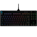 LOGITECH G PRO TKL Corded Mechanical Gaming Keyboard - BLACK - US INT'L - USB - CLICKY