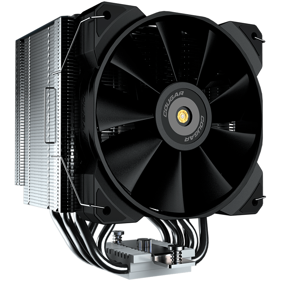 COUGAR Forza 85, 6 Heat pipes, Nickel Plated Copper Base, 1x MHP120 Fan, Screwdriver Included, Elegant Pipe Caps, 85x135x160mm, Intel LGA 115X/1366/1200/1700/1851/2011/2066, AMD AM5/AM4/FM2/FM1/AM3+/AM3/AM2+/AM2