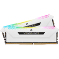 CORSAIR DDR4, 3200MHz 32GB 2x16GB Dimm, 16-20-20-38, XMP 2.0, Vengeance RGB Pro SL White Heatspreader, RGB LED, Black PCB, 1.35V, for AMD Ryzen & Intel