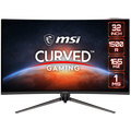 MSI Optix AG321CR Curved Gaming Monitor, 31.5" 165Hz, FHD (1920x1080), VA Anti-glare, 1ms, 250nit, 4000:1, 178°/178°, 1500R Curve, FreeSync Premium, Mystic Light, 1x DP, 2x HDMI, 1x Earphone out, Adjustable stand, 3Y Warranty