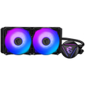 MSI MAG CORELIQUID 280R Liquid Cooler, 2x 140mm ARGB 1800rpm PWM Fans, ARGB Block, Radiator Pump Design, Rotatable Blockhead, Intel LGA 115x/1200/1366/2011/2066; AMD AM5/AM4/FM2+/FM2/FM1/AM3+/AM3/AM2+/AM2/TR4/sTRX4/SP3, 3Y Warranty