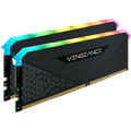 CORSAIR DDR4, 3200MHz 32GB 2x16GB Dimm, 16-20-20-38, XMP 2.0, Vengeance RGB RS Heatspreader, RGB LED, Black PCB, 1.35V, for AMD Ryzen & Intel XMP