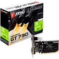 MSI Video Card Nvidia GeForce GT 730 2GB 64bit N730K-2GD3/LP