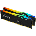 Kingston DRAM 32GB 5600MT/s DDR5 CL36 DIMM (Kit of 2) FURY Beast RGB EXPO
