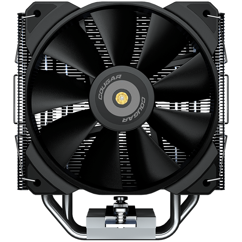 COUGAR Forza 50, 6mm Heat pipe, Nickel Plated Copper Base, 1x MHP120 Fan, Screwdriver Included, Elegant Pipe Caps, 50x135x155mm, Intel LGA 115X/1366/1200/1700/2011/2066, AMD AM5/AM4/FM2/FM1/AM3+/AM3/AM2+/AM2