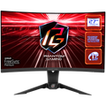 Asrock Curved Gaming Monitor, 27" QHD(2560x1440) 1500R VA, AG, 165 Hz, 110% sRGB, 4000:1, 550 cd/m², 178º/178º, 1ms (MPRT), Flicker-free, Hight, Swivel, Tilt Adjustment 2x 2W Speakers, 2x HDMI, 1x DP, 1x Audio, Wi-Fi Antenna, 3Y