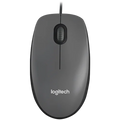LOGITECH M100 Corded Mouse - BLACK - USB