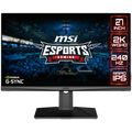 MSI Optix MAG274QRX  Gaming Monitor, 27" 240Hz, WQHD (2560x1440), Anti-glare, 1ms, 400nit, 1000:1, 178°/178°, NVIDIA G-Sync, Rapid IPS, 1x DP, 2x HDMI, 1x Type C, 1x Headphone out, Adjustable stand, 3Y