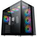 Aquarius Pro EN49417 Black, ATX/M-ATX/Mini ITX, USB3.0x2+USB2.0x2+Type C, Front & Left TG, 7PCS X24A & Galaxy II Fan Control Kit
