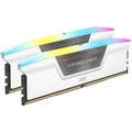 CORSAIR DDR5, 5200MT/s 32GB 2x16GB DIMM, 40-40-40-77, XMP 3.0, VENGEANCE RGB DDR5 White Heatspreader, RGB LED, 1.25V