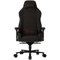 LORGAR Ace 422, Gaming chair, Anti-stain durable fabric, 1.8 mm metal frame, multiblock mechanism, 4D armrests, 5 Star aluminium base, Class-4 gas lift, 75mm PU casters, Black + red