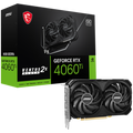 MSI Video Card Nvidia GeForce RTX 4060 Ti VENTUS 2X BLACK 8G OC, 8GB GDDR6, 128bit, Effective Memory Clock: 18000MHz, Boost: 2580 MHz, 4352 CUDA Cores, PCIe 4.0, 3x DP 1.4a, HDMI 2.1a, RAY TRACING, Dual Fan, 1x 8pin, 550W Recommended PSU, 3Y
