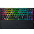 Razer Ornata V3 Tenkeyless, Low Profile Gaming Keyboard, US Layout, 8 Razer Chroma™ RGB Lighting Zones, Dedicated Media Keys, UV-coated ABS Keycaps, 1000 Hz Ultrapolling, Durable spill-resistant design, Braided fiber cable