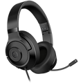 LORGAR Noah 101, Gaming headset with microphone, 3.5mm jack connection, cable length 2m, foldable design, PU leather ear pads, size: 185*195*80mm, 0.245kg, black