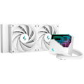 DeepCool LT520 WH, 240mm CPU Liquid Cooler, 2x120mm FK120 PWM FDB Fans, ARGB Multidimensional Infinity Mirror Top Cap, White, LGA 2066/2011-v3/2011/1700/1200/115x, AMD sTRX4/sTR4/AM5/AM4, 5Y, R-LT520-WHAMNF-G-1