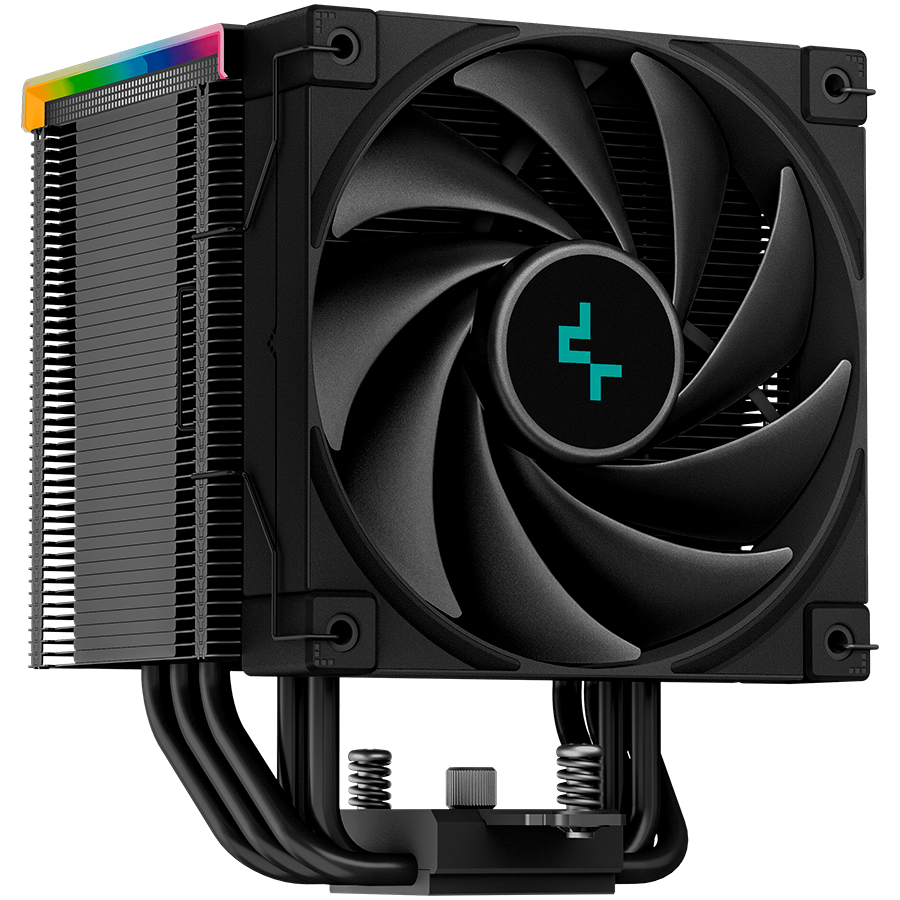 DeepCool AK500 Digital, CPU Air Cooler, 1x120mm FK120 PWM FDB Fan, Digital Display, ARGB, TDP 240W, 5 Heatpipes, Black, LGA2066/2011-v3/2011/1700/1200/115x, AMD AM5/AM4, 127x117x160 mm(LxWxH), 3Y, R-AK500-BKADMN-G