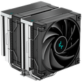 DeepCool AK620, CPU Air Cooler, 2x120mm PWM Fan, TDP 260W, 6 Heatpipes, LGA2066/2011-v3/2011/1700/1200/115x, AMD AM5/AM4, 129x138x160 mm(LxWxH), 3Y, R-AK620-BKNNMT-G