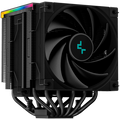 DeepCool AK620 Digital, CPU Air Cooler, 2x120mm FK120 PWM Fan, Digital Display, ARGB, TDP 260W, 6 Heatpipes, LGA2066/2011-v3/2011/1700/1200/115x, AMD AM5/AM4, 129x138x162 mm(LxWxH), 3Y, R-AK620-BKADMN-G