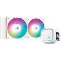 DeepCool LE520 WH, 240mm CPU Liquid Cooler, 2x120mm ARGB PWM Fans, Anti-Leak Technology, ARGB Pump Top, White, LGA 1700/1200/115x, AMD AM5/AM4, 3Y, R-LE520-WHAMMN-G-1