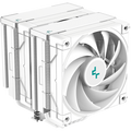 DeepCool AK620 WH, CPU Air Cooler, 2x120mm PWM FDB Fan, TDP 260W, 6 Heatpipes, White, LGA2066/2011-v3/2011/1700/1200/115x, AMD AM5/AM4, 129x138x160 mm(LxWxH), 3Y, R-AK620-WHNNMT-G-1