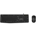 CANYON USB standard KB, water resistant BG layout bundle with optical 3D wired mice 1000DPI black