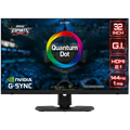 MSI Optix MPG321UR QD Gaming Monitor, 32" 144Hz, UHD (3840x2160) 16:9, IPS Anti-glare, 1ms, 400nits (600HDR), 1000:1, 178°/178° G-sync compatible, Adjustable Stand, DisplayHDR 600, 1x DP, 2x HDMI, 1x USB Type-C,  3Y Warranty