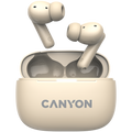 CANYON headset OnGo TWS-10 ANC+ENC Beige