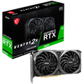 MSI Video Card Nvidia GeForce RTX 3060 VENTUS 2X 8G OC, 8GB GDDR6, 128-bit, 15 Gbps Effective Memory Clock, 1807 MHz Boost, 3584 CUDA Cores, PCIe 4.0, 3x DisplayPort 1.4a, HDMI 2.1, RAY TRACING, Dual Fan, 550W Recommended PSU, Metal Backplate, 3Y