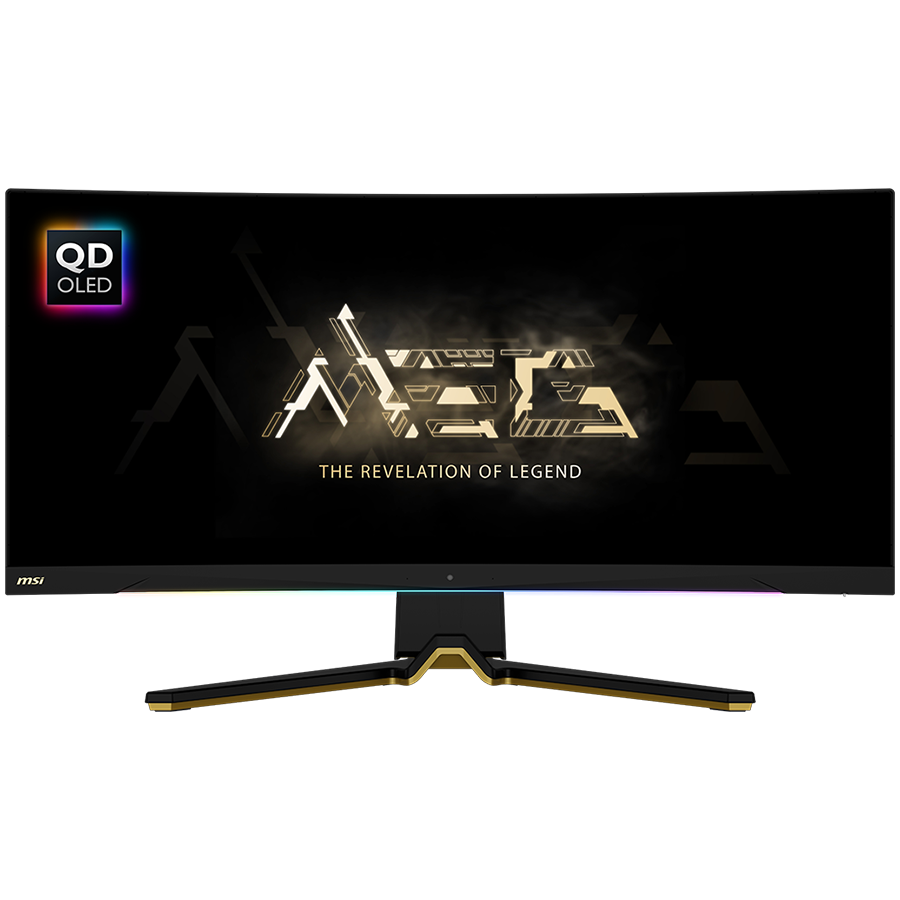 MSI MEG 342C QD-OLED Curved Gaming Monitor, 34.18" 175Hz, UWQHD (3440x1440) 21:9, QD-OLED, 1800R curve, 0.03ms, 250nits, 1000000:1, 178°/178°, FreeSync Premium Pro, Adjustable Stand, 1x DP, 2x HDMI, 1x USB Type-C, 3Y Warranty