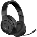 LORGAR Noah 500, Wireless Gaming headset with microphone, JL7006, BT 5.3, battery life up to 58 h (1000mAh), USB (C) charging cable (0.8m), 3.5 mm AUX cable (1.5m), size: 195*185*80mm, 0.24kg, black