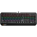 CANYON Hazard GK-6, Wired multimedia gaming keyboard with lighting effect, 108pcs rainbow LED, Numbers 104keys, EN double injection layout, cable length 1.8M, 450.5*163.7*42mm, 0.90kg, color black