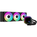 DeepCool LS720 SE, 360mm CPU Liquid Cooler, 3x120mm FK120 PWM Fans, ARGB Multidimensional Infinity Mirror Top Cap, Black, LGA 1700/1200/1151/1150/1155, AMD AM5/AM4, 5Y, R-LS720-BKAMMM-G-1
