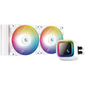 DeepCool LS520 SE White, 240mm CPU Liquid Cooler, 2x120mm FC120 ARGB PWM Fans, ARGB Infinity Mirror, LGA 1700/1200/1151/1150/1155, AMD AM5/AM4, 5Y, R-LS520-WHAMMM-G-1