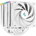 DeepCool AG620 Digital WH, CPU Air Cooler, White 2x120mm ARGB PWM Fan, TDP 260W, 6 Heatpipes, Intel LGA2066/2011-v3/2011/1700/1200/115x, AMD AM5/AM4,129×138×162 mm(L×W×H), Fluid Dynamic Bearing, 2y, R-AK620-WHADMN-G