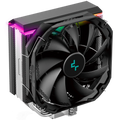 DeepCool AS500, CPU Air Cooler, 1x140mm PWM Fan, Addressable RGB LED, Intel LGA2066/2011-v3/2011/1700/1200/1151/1150/1155, AMD AM5/AM4, 142×98×164 mm(L×W×H) R-AS500-BKNLMN-G