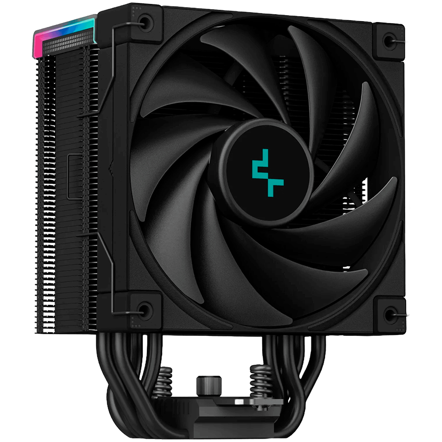 DeepCool AK500S Digital, CPU Air Cooler, 1x120mm FK120 PWM FDB Fan, ARGB, Digital Display, TDP 240W, 5 Heatpipes, Fluid Dynamic Bearing, LGA1700/1200/1151/1150/1155, AMD AM5/AM4, 125×96×160 mm(LxWxH), 3Y,R-AK500S-BKADMN-G