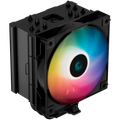 DeepCool AG500 BK ARGB, CPU Air Cooler, 2x120mm ARGB PWM Fan, TDP 260W, 6 Heatpipes, LGA 1700/1200/1151/1150/1155, AMD AM5/AM4, 125×95×155 mm(LxWxH), 2Y, R-AG500-BKANMN-G-1