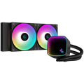 DeepCool LS520 SE, 240mm CPU Liquid Cooler, 2x120mm FC120 ARGB PWM Fans, ARGB Infinity Mirror,  LGA 1700/1200/1151/1150/1155, AMD AM5/AM4, 5Y, R-LS520-BKAMMM-G-1