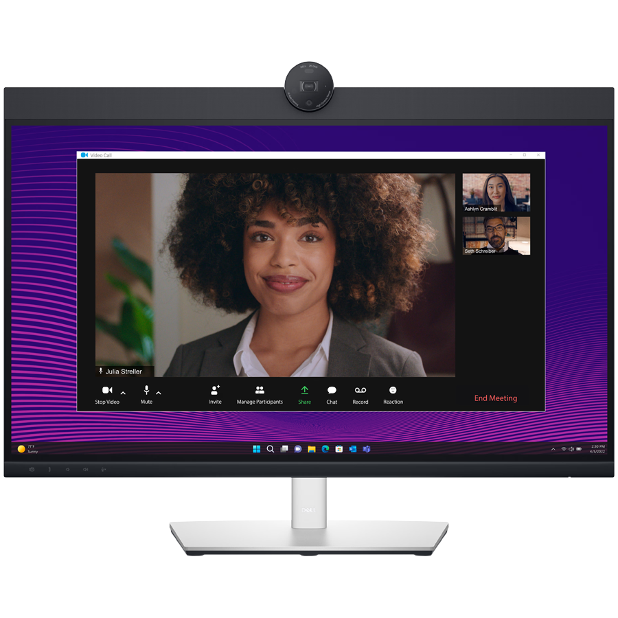 Monitor DELL P2724DEB Video Conferencing 27", 2560x1440, QHD, IPS Antiglare, 16:9, 1000:1, 350 cd/m2, 8ms/5ms, 178/178, 2xDP, HDMI, 2xUSB-C (DP/PD), USB-B, 3xUSB-A, RJ-45, Audio line out, 2x5W Speaker, Cam, Mic, Tilt, Swivel, Pivot, Height Adjust, 3Y