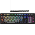 LORGAR Azar 514, Wired mechanical gaming keyboard, RGB backlight, 1680000 colour variations, 18 modes, keys number: 104, 50M clicks, linear dream switches, spring cable up to 3.4m, ABS plastic+metal, magnetic cover, 450*136*39mm, 1.17kg, black, EN layout