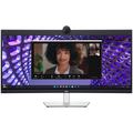 Monitor LED Dell P3424WEB Curved Video Conferencing 34", 3440x1440 WQHD, IPS Antiglare, 21:9, 1000:1, 300 cd/m2, 8ms/5ms, 178/178, DP, HDMI, 2xUSB-C (DP/PD), USB-B, 2xUSB 3.2, RJ-45, 2x5W Speakers, Cam, Mic, Tilt, Swivel, Height Adjust, 3Y