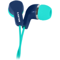 CANYON Stereo Earphones with inline microphone, Green+Blue